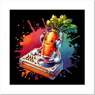 Watercolor Carrot DJ Posters and Art